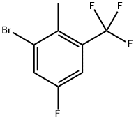 1-Bromo-5-fluoro-2-methyl-3-(trifluoromethyl)benzene 구조식 이미지