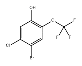 4-bromo-5-chloro-2-(trifluoromethoxy)phenol Structure