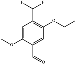 4-(Difluoromethyl)-5-ethoxy-2-methoxybenzaldehyde Structure