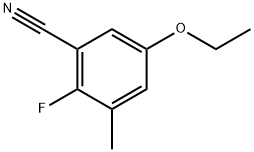 5-Ethoxy-2-fluoro-3-methylbenzonitrile Structure