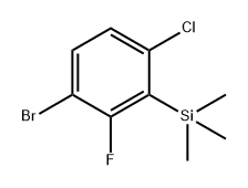 (3-Bromo-6-chloro-2-fluorophenyl)trimethylsilane Structure