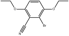 2-Bromo-3,6-diethoxybenzonitrile Structure