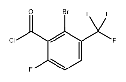 2-bromo-6-fluoro-3-(trifluoromethyl)benzoyl chloride Structure