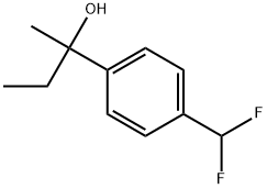 4-(Difluoromethyl)-α-ethyl-α-methylbenzenemethanol Structure