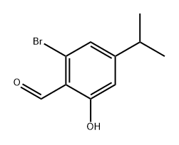 2-bromo-6-hydroxy-4-isopropylbenzaldehyde Structure