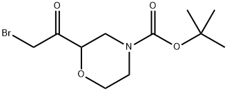 4-Boc-2-(2-bromoacetyl)morpholine Structure