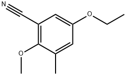 5-Ethoxy-2-methoxy-3-methylbenzonitrile Structure