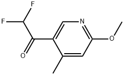 2,2-Difluoro-1-(6-methoxy-4-methyl-3-pyridinyl)ethanone Structure