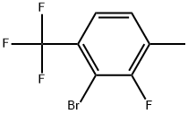 2-Bromo-3-fluoro-4-methyl-1-(trifluoromethyl)benzene Structure