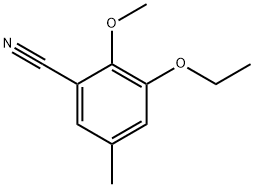 3-Ethoxy-2-methoxy-5-methylbenzonitrile Structure