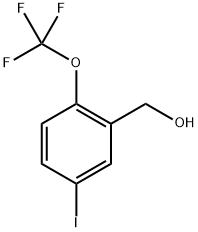 (5-Iodo-2-(trifluoromethoxy)phenyl)methanol Structure