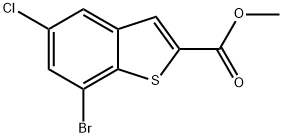 methyl 7-bromo-5-chlorobenzo[b]thiophene-2-carboxylate Structure