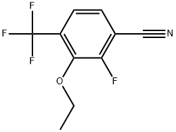 3-Ethoxy-2-fluoro-4-(trifluoromethyl)benzonitrile Structure