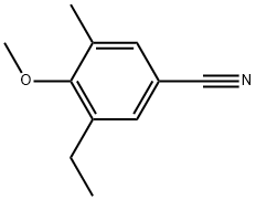 3-Ethyl-4-methoxy-5-methylbenzonitrile Structure