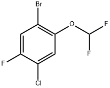 1-bromo-4-chloro-2-(difluoromethoxy)-5-fluorobenzene 구조식 이미지