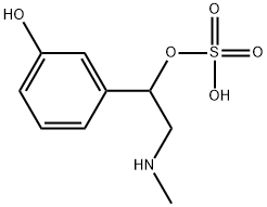 Benzenemethanol, 3-hydroxy-α-[(methylamino)methyl]-, 1-(hydrogen sulfate) Structure