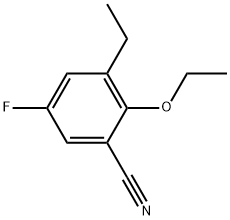 2-Ethoxy-3-ethyl-5-fluorobenzonitrile Structure