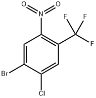 1-Bromo-2-chloro-5-nitro-4-(trifluoromethyl)benzene Structure