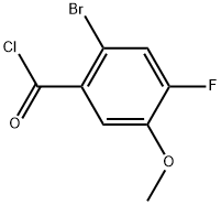 2-Bromo-4-fluoro-5-methoxybenzoyl chloride Structure