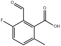 3-Fluoro-2-formyl-6-methylbenzoic acid 구조식 이미지