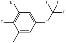 1-Bromo-2-fluoro-3-methyl-5-(trifluoromethoxy)benzene Structure