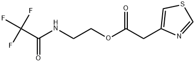 2-(2,2,2-Trifluoroacetyl)aminoethyl 4-thiazoleacetate Structure