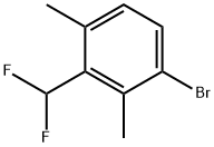 1-Bromo-3-(difluoromethyl)-2,4-dimethylbenzene Structure