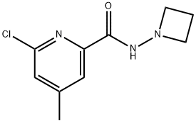 N-1-Azetidinyl-6-chloro-4-methyl-2-pyridinecarboxamide Structure