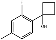 1-(2-fluoro-4-methylphenyl)cyclobutanol 구조식 이미지