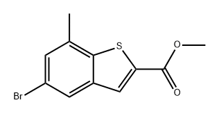 methyl 5-bromo-7-methylbenzo[b]thiophene-2-carboxylate Structure