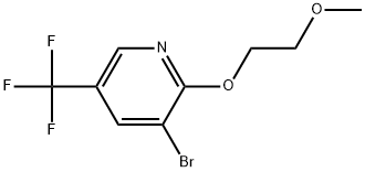 3-Bromo-2-(2-methoxyethoxy)-5-(trifluoromethyl)pyridine Structure