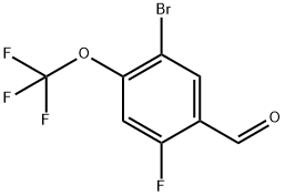 5-Bromo-2-fluoro-4-(trifluoromethoxy)benzaldehyde Structure