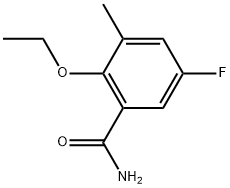 2-Ethoxy-5-fluoro-3-methylbenzamide Structure