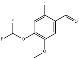 4-(difluoromethoxy)-2-fluoro-5-methoxybenzaldehyde Structure