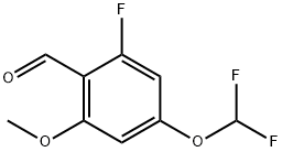 4-(difluoromethoxy)-2-fluoro-6-methoxybenzaldehyde Structure