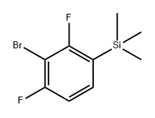 (3-bromo-2,4-difluorophenyl)trimethylsilane Structure