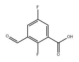 2,5-Difluoro-3-formylbenzoic acid Structure