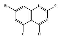 7-bromo-2,4-dichloro-5-fluoroquinazoline Structure