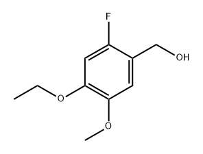 (4-Ethoxy-2-fluoro-5-methoxyphenyl)methanol Structure