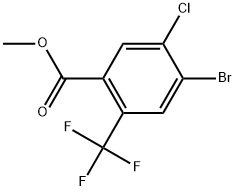 Methyl 4-bromo-5-chloro-2-(trifluoromethyl)benzoate Structure