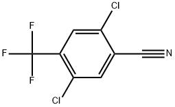 2,5-Dichloro-4-(trifluoromethyl)benzonitrile Structure