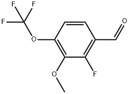 2-fluoro-3-methoxy-4-(trifluoromethoxy)benzaldehyde Structure