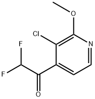 1-(3-Chloro-2-methoxypyridin-4-yl)-2,2-difluoroethanone Structure