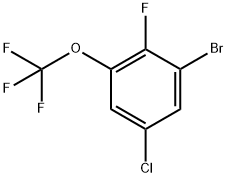 1-Bromo-5-chloro-2-fluoro-3-(trifluoromethoxy)benzene Structure