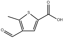 4-Formyl-5-methylthiophene-2-carboxylic acid 구조식 이미지