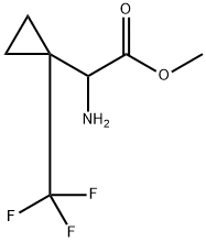 Amino-(1-trifluoromethyl-cyclopropyl)-acetic acid methyl ester Structure