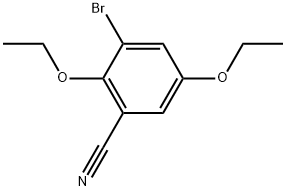 3-Bromo-2,5-diethoxybenzonitrile Structure