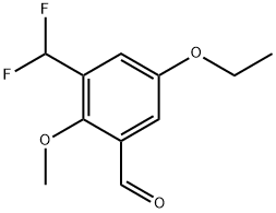 3-(Difluoromethyl)-5-ethoxy-2-methoxybenzaldehyde Structure