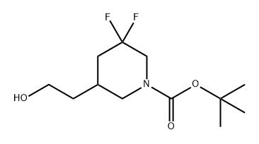 tert-butyl 3,3-difluoro-5-(2-hydroxyethyl)piperidine-1-carboxylate Structure