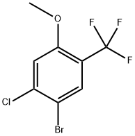 1-bromo-2-chloro-4-methoxy-5-(trifluoromethyl)benzene Structure